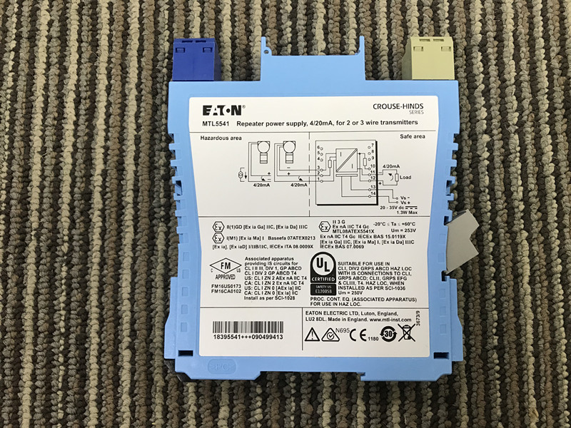 MTL5541 1 Channel 2/3 Wire Transmitter Repeater Isolator MTL5541 transmitter repeater isolator for process control