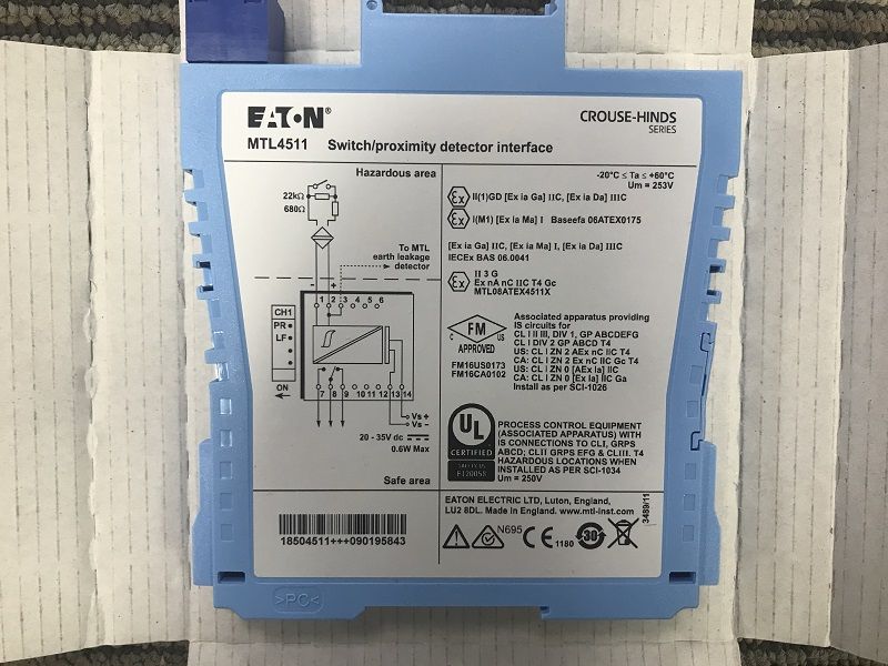 MTL4511 isolated barrier with complete serial number, original MTL4511 made from England.