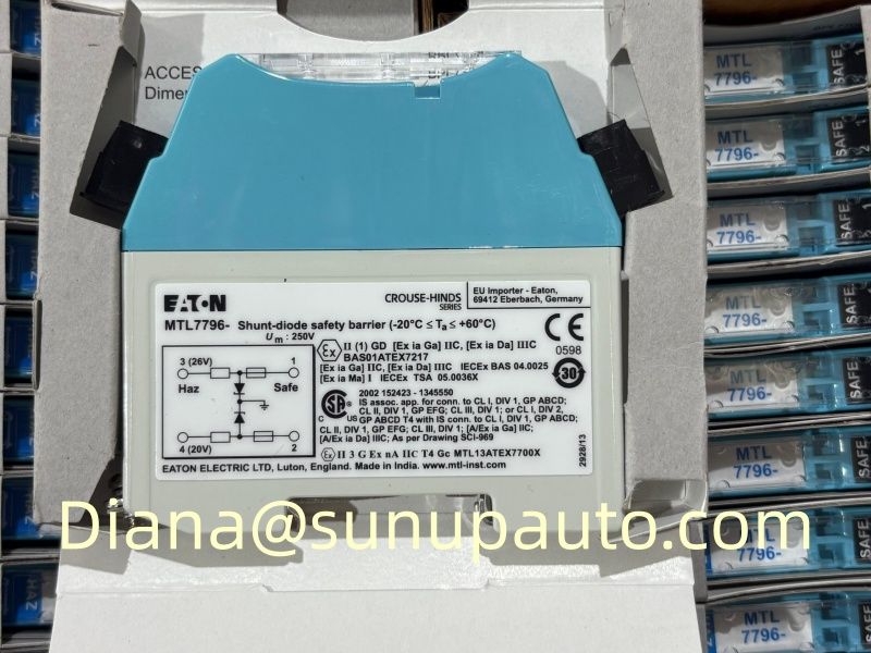 High quality Eaton MTL7796- Negative Polarity Zener Safety Barrier for Vibration Monitoring Probe Driver Intrinsically Safe Barrier