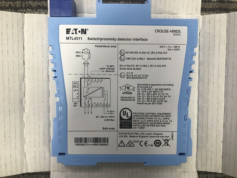 MTL4511 Switch and Proximity Detector Interface for Durable MTL4500 Cabinet Maintenance and Signal Input Replacement