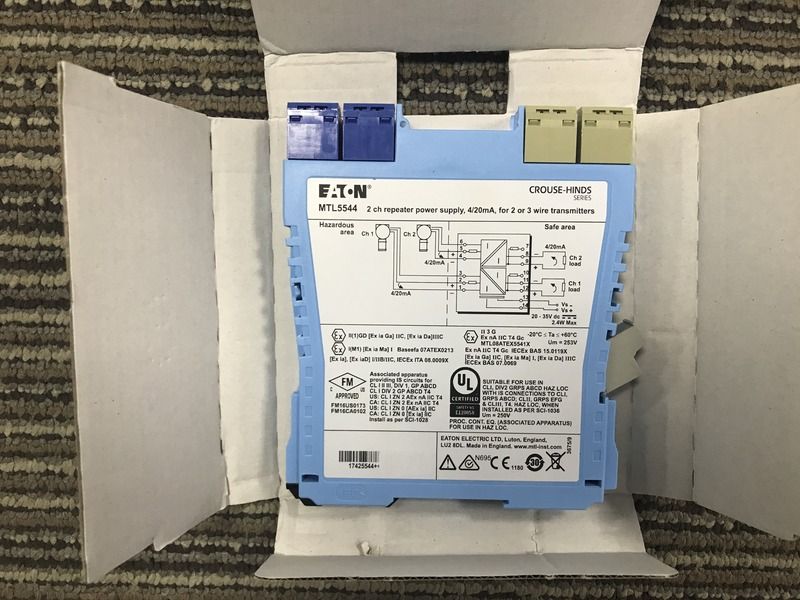 MTL5544 Dual Channel Transmitter Power Supply for Reliable MTL5500 Loop Isolation and Plant Spare Parts
