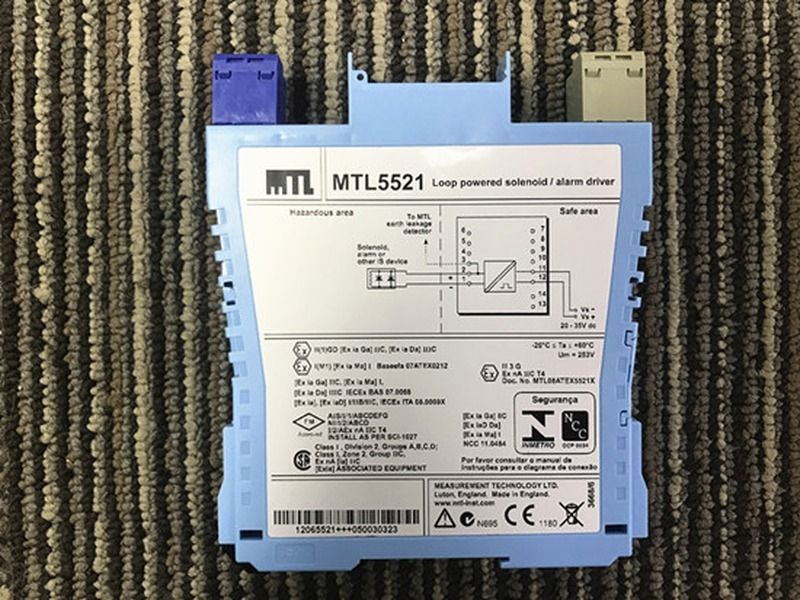 MTL5521 Solenoid Alarm Driver for Durable MTL5500 Output Control, Cabinet Repair, and Spare-Part Supply