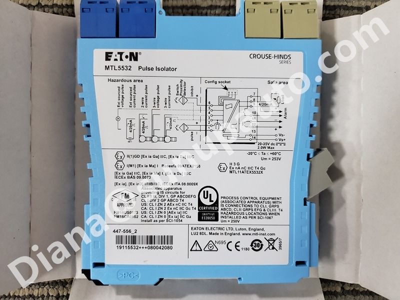 Field-Proven Eaton MTL5532 Pulse Isolator Module for MTL5500 Cabinet Maintenance and Signal Interface Stock