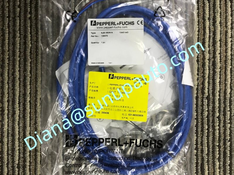 Durable Pepperl+Fuchs NJ8-18GM-N NAMUR Inductive Proximity Sensor for Position Feedback, Metal Detection and Global Spare Supply