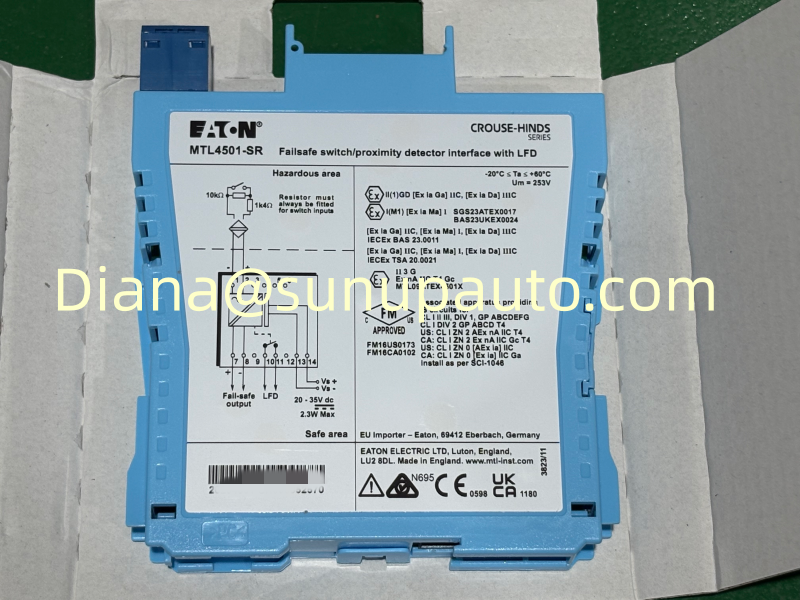 Reliable Eaton MTL4501-SR Failsafe Switch Proximity Detector Interface with LFD for MTL4500 Cabinet Replacement and Export Supply
